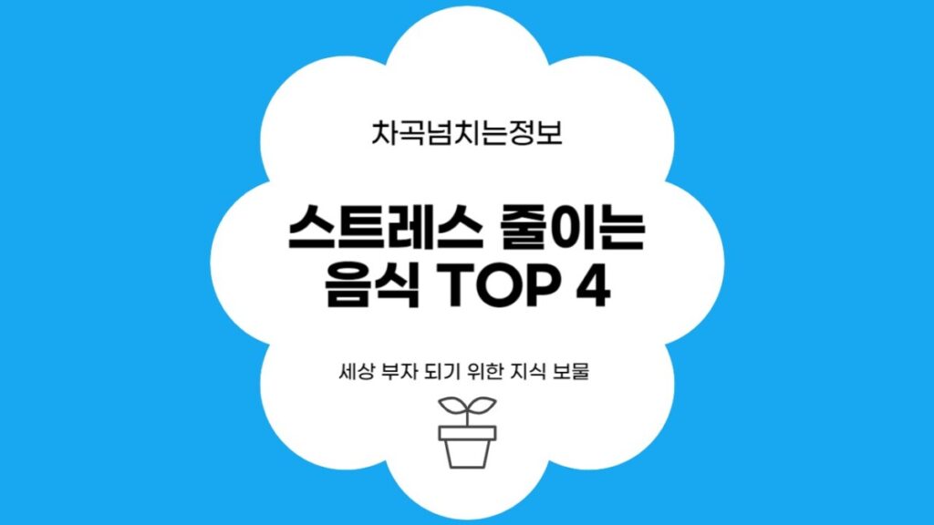 스트레스 해소 음식