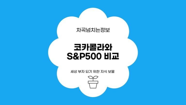 코카콜라와 S&P500 비교