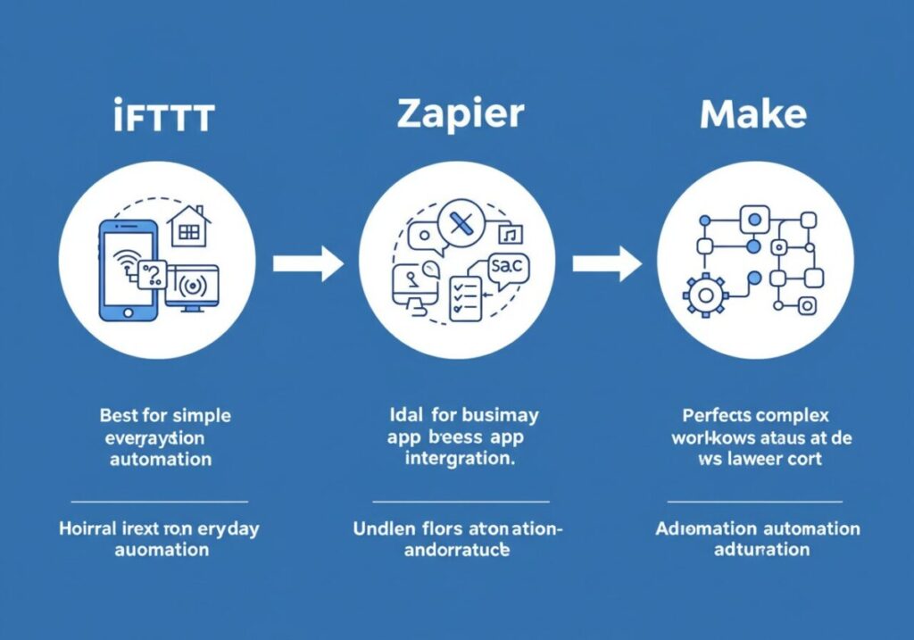 Make, Zapier, IFTTT 자동화