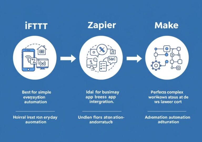Make, Zapier, IFTTT 업무 자동화 3종 비교, 생산성을 높이자!