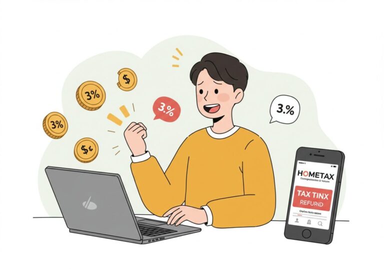 아르바이트 종합소득세 신고, 3.3% 세금 돌려받기