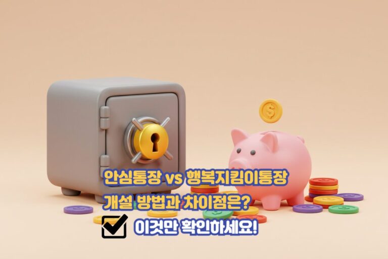 안심통장 vs 행복지킴이통장