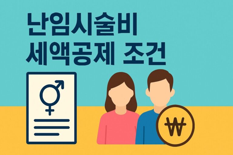 난임시술비 세액공제 조건, 증빙 방법, 준비 꿀팁까지 한번에 총정리!