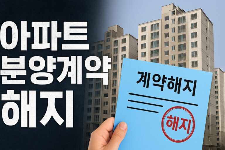 아파트 분양 계약 해지, 중도금 납부 후에도 가능할까? 사례와 대법원 판례 정리!