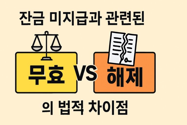 부동산 매매 계약금 잔금 미지급, 계약 무효일까? 해제일까? (핵심 판례 분석)