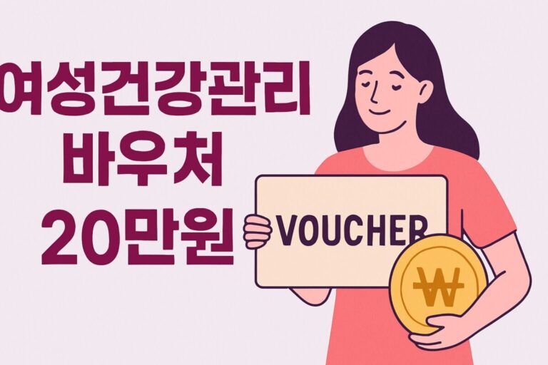 여성건강관리 바우처 20만원 지원대상 신청 방법 사용처 혜택