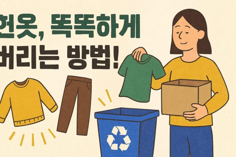 헌옷 수거함 속옷,양말,이불 넣어도 될까?! 헌옷, 똑똑하게 버리는 방법!