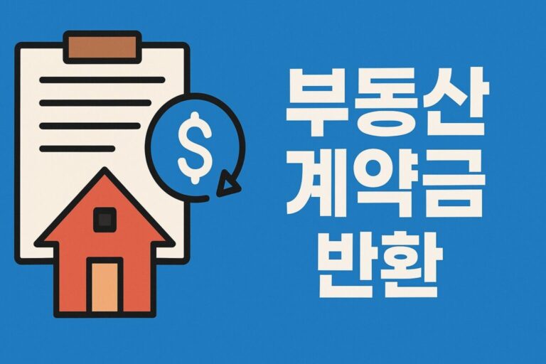 부동산 계약금 반환, 매매 전세 계약 파기 시 100% 돌려받을 수 있나?