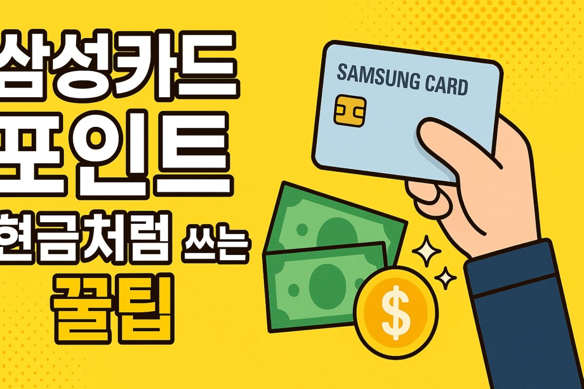 삼성카드 포인트, 진짜 현금처럼 쓰는 7가지 꿀팁 (모니모 앱)
