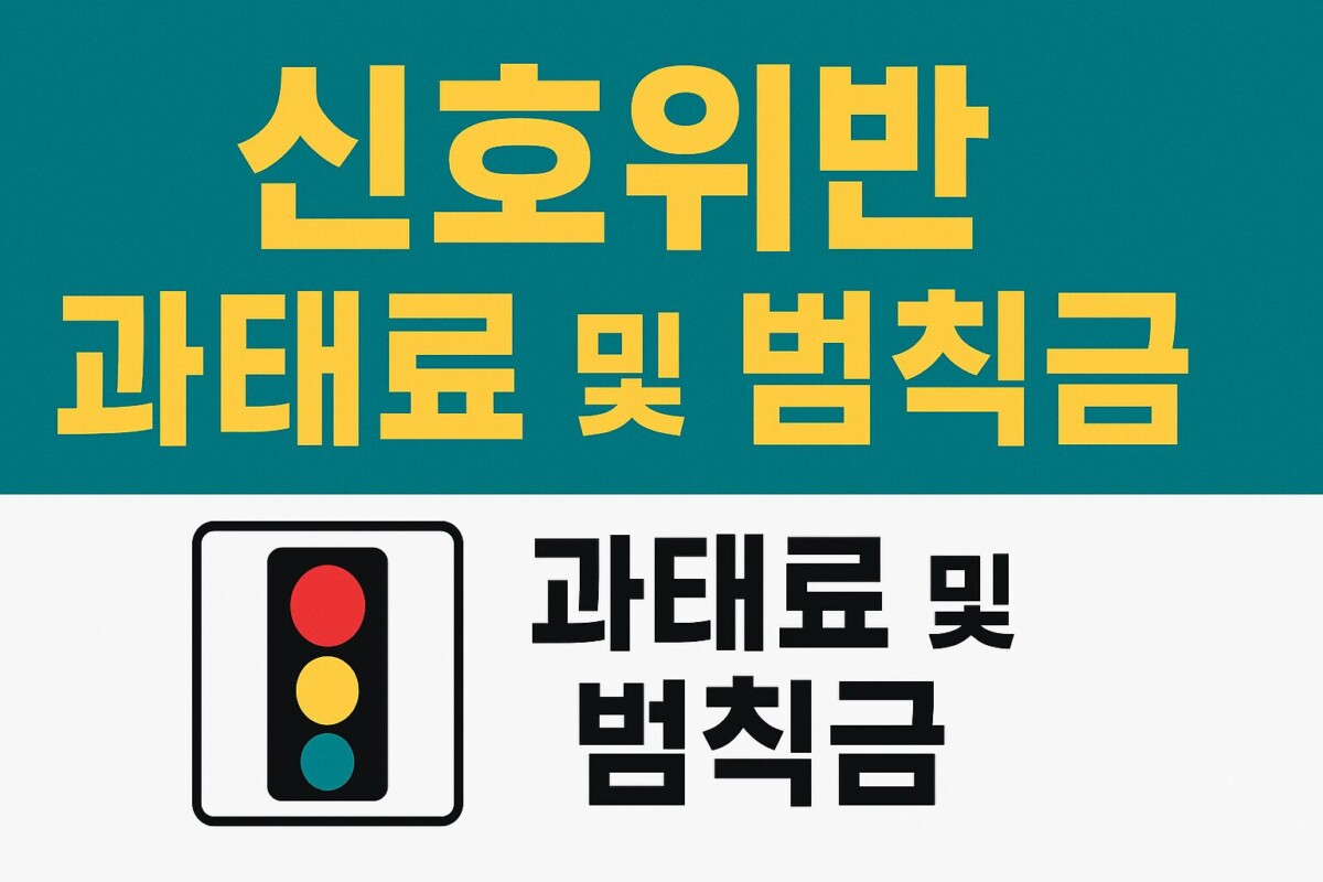 신호위반 단속 카메라 조회 방법, 과태료 및 범칙금, 납부 기한 정리!