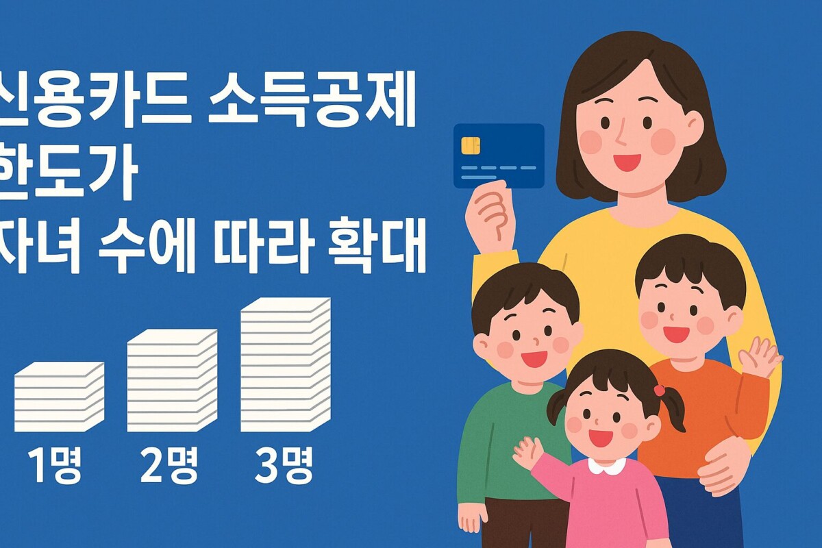 2026년 연말정산 자녀 수에 따라 세금 100% 신용카드 소득공제 총정리