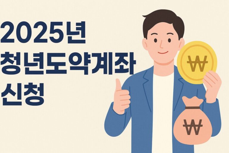 2025년 청년도약계좌 신청기간, 가입조건, 계좌개설 방법 정리