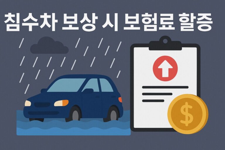 침수차 보상 보험 처리 기준, 신청 방법, 보상 금액, 보험료 할증 (전손처리)