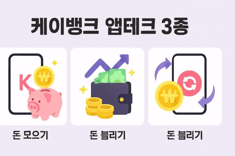 케이뱅크 앱테크 3종 이거 모르면 손해! 월급 외 현금 파이프라인 만들기