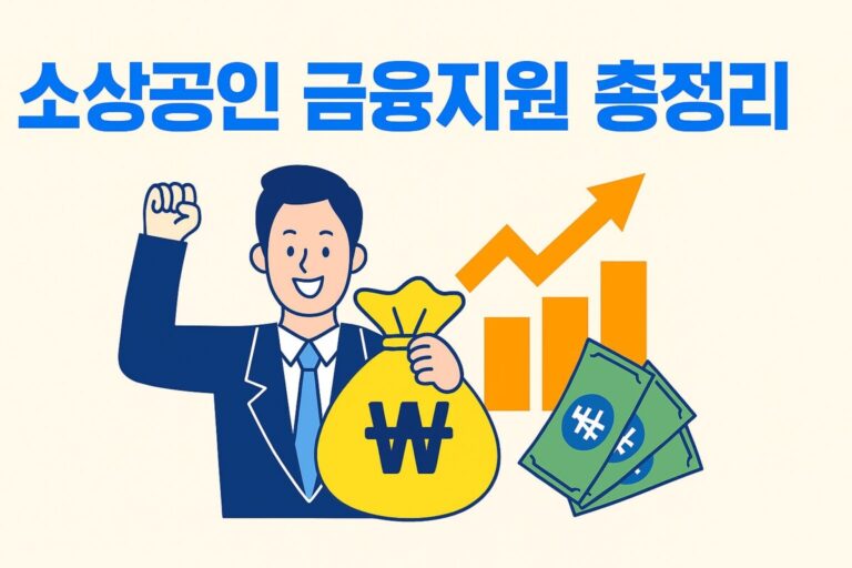 소상공인 대출 갈아타기! 저금리 대환 폐업 지원 소상공인 금융지원 총정리