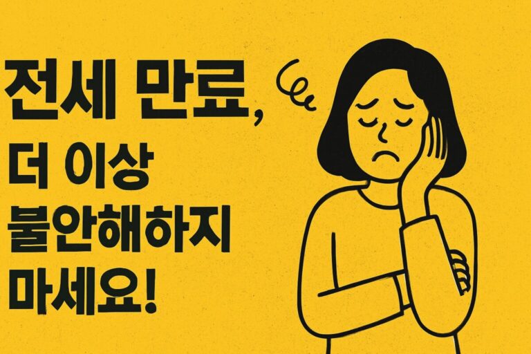 전세 만료 (계약갱신청구권) 최대 6년까지 전세 계약 연장하는 3가지 방법