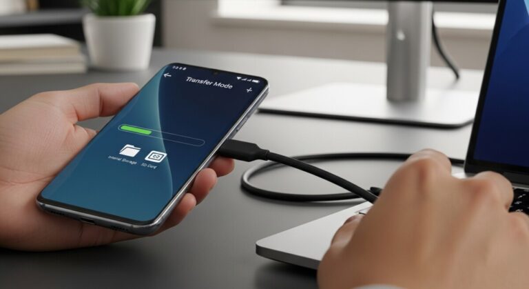 갤럭시 스마트폰 USB 연결