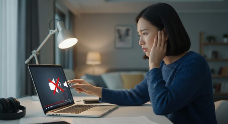 유튜브 소리 안남