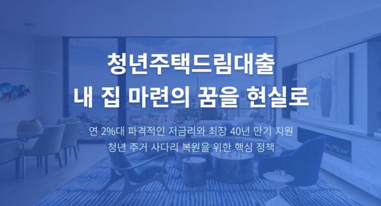 청년주택드림대출 자격 조건 신청 방법 총정리, 금리 1.5%까지 가능