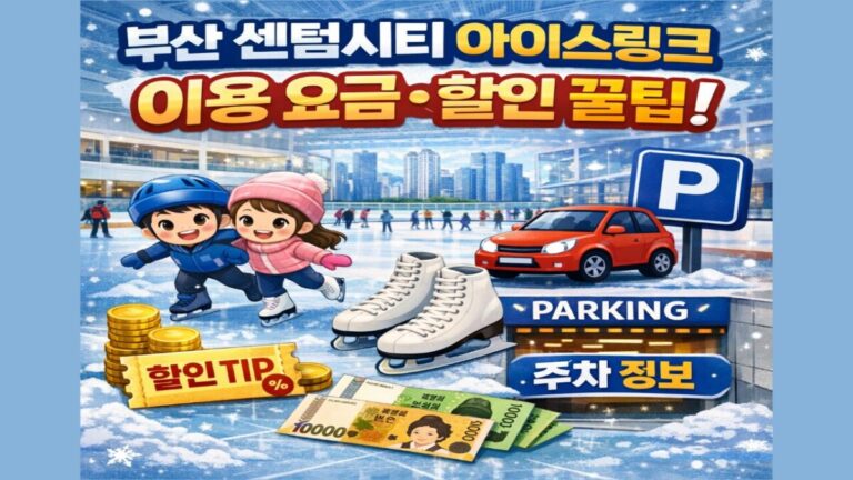 부산 센텀시티 아이스링크 이용 요금·할인 꿀팁! 주차 정보까지 완벽 정리