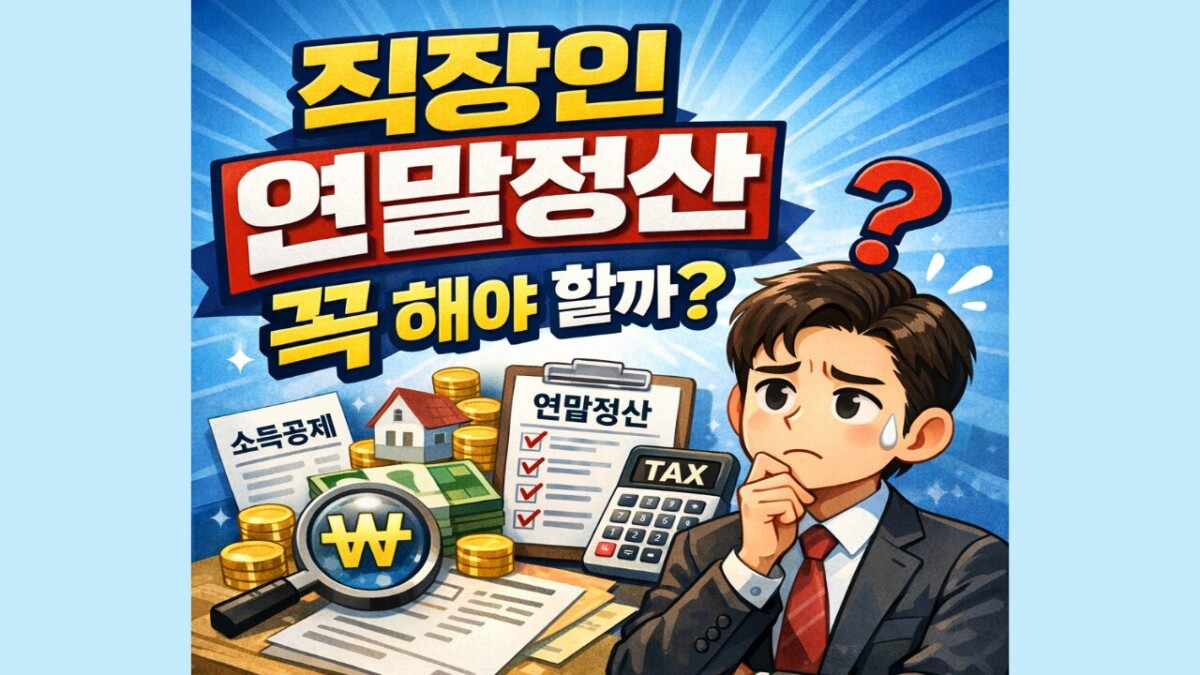 직장인 연말정산 꼭 해야 할까? 안 하면 생기는 일과 5월 신고 방법