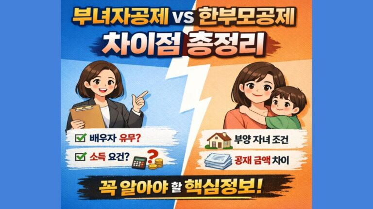 1인 가구·워킹맘 필독! 부녀자공제 한부모공제 조건과 절세 꿀팁 정리