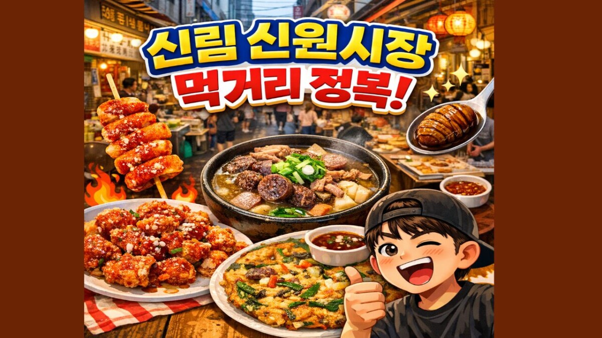 신원시장 맛집 두바이 붕어빵 닭강정 탕수육 위치 가격 웨이팅 팁 총정리