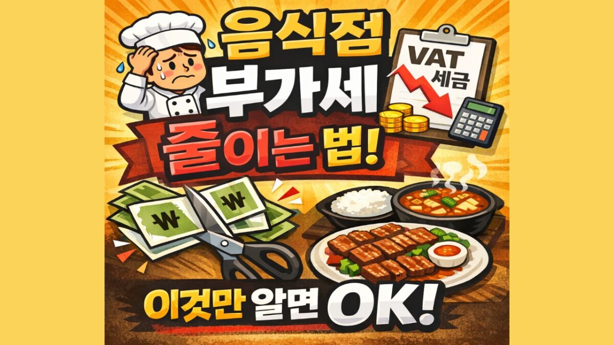 음식점 부가세 줄이는 법! 의제매입세액공제 대상 품목·증빙 총정리