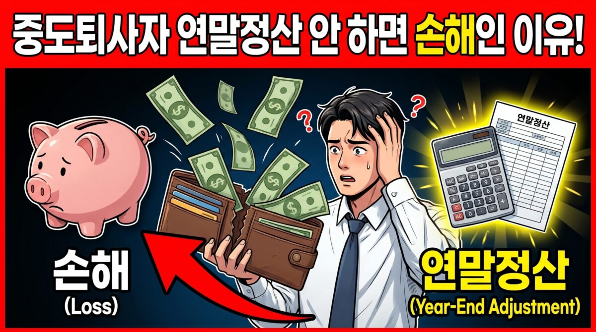 중도퇴사자 연말정산 안 하면 가산세 낼까? 퇴직자 환급금 신청방법 및 기간 총정리
