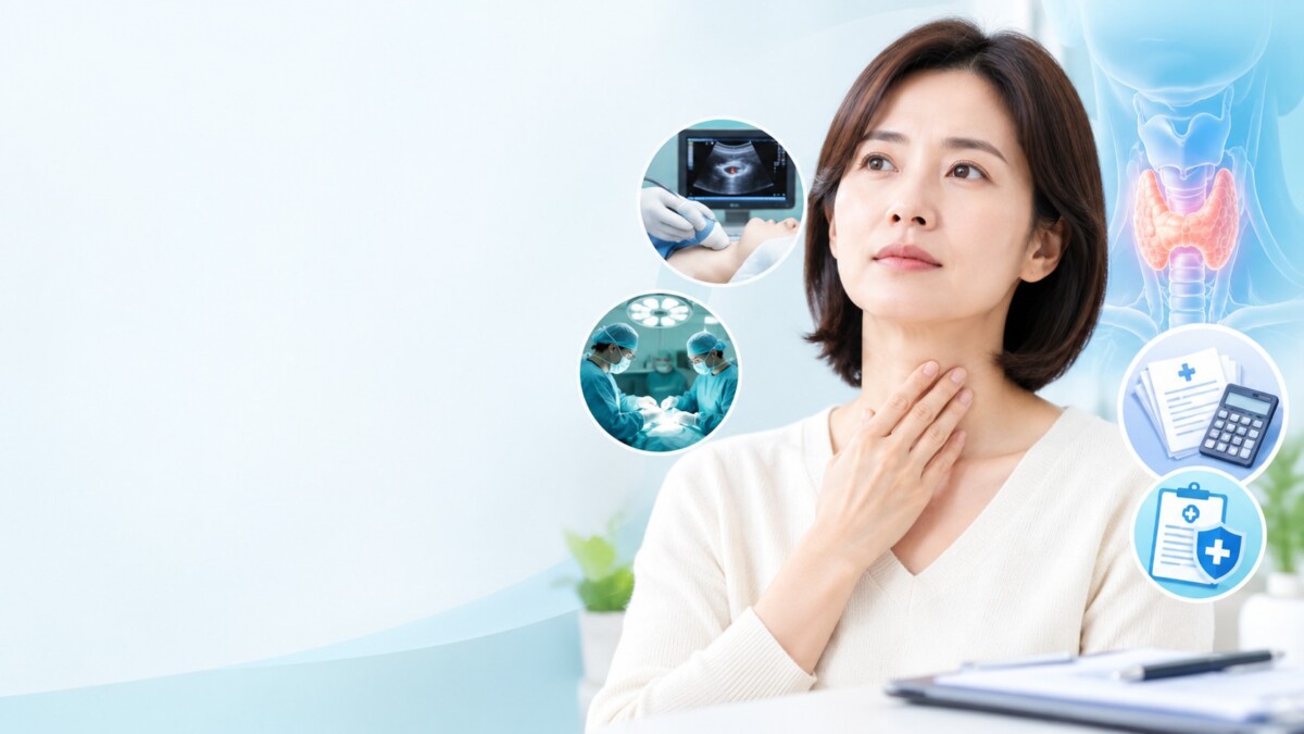 갑상선암 증상부터 수술 비용, 로봇수술·실비보험 청구까지 정리
